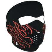 Neoprene Orange Flame Face Mask