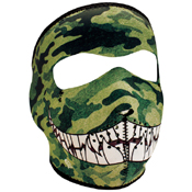 Neoprene Camo with Teeth Face Mask