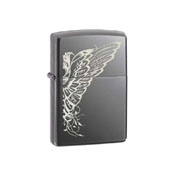 Zippo Butterfly Wings Black Ice Lighter