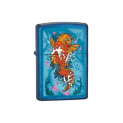 Zippo Koi Fish Cerulean Lighter