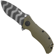 ZT-0301 G10 Front & Titanium Back Handle Folding Knife