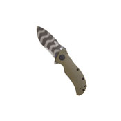 SpeedSafe Ranger Green Partial Serration Folding Knife